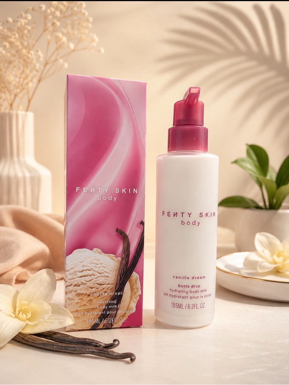 *NEW IN BOX* Fenty Beauty Vanilla‎ Dream Body Milk - Pink & White